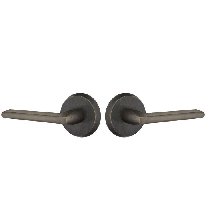 Emtek Solid Brass Sandcast Lariat Lever With Disk Rosette EMTEK