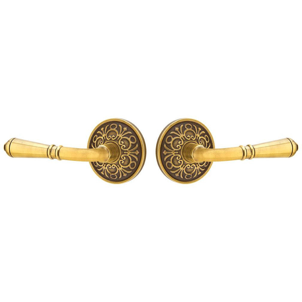Emtek Solid Brass Turino Lever With Lancaster Rosette (Many Finishes Available) EMTEK