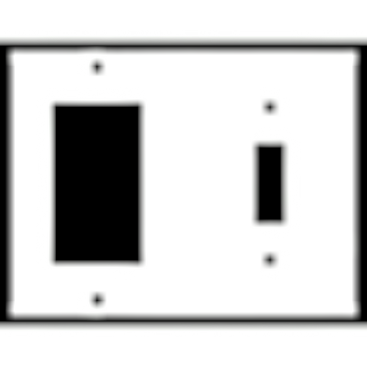 4 1/2 Inch Solid Brass Traditional Switch Plate (Polished Brass Finish)