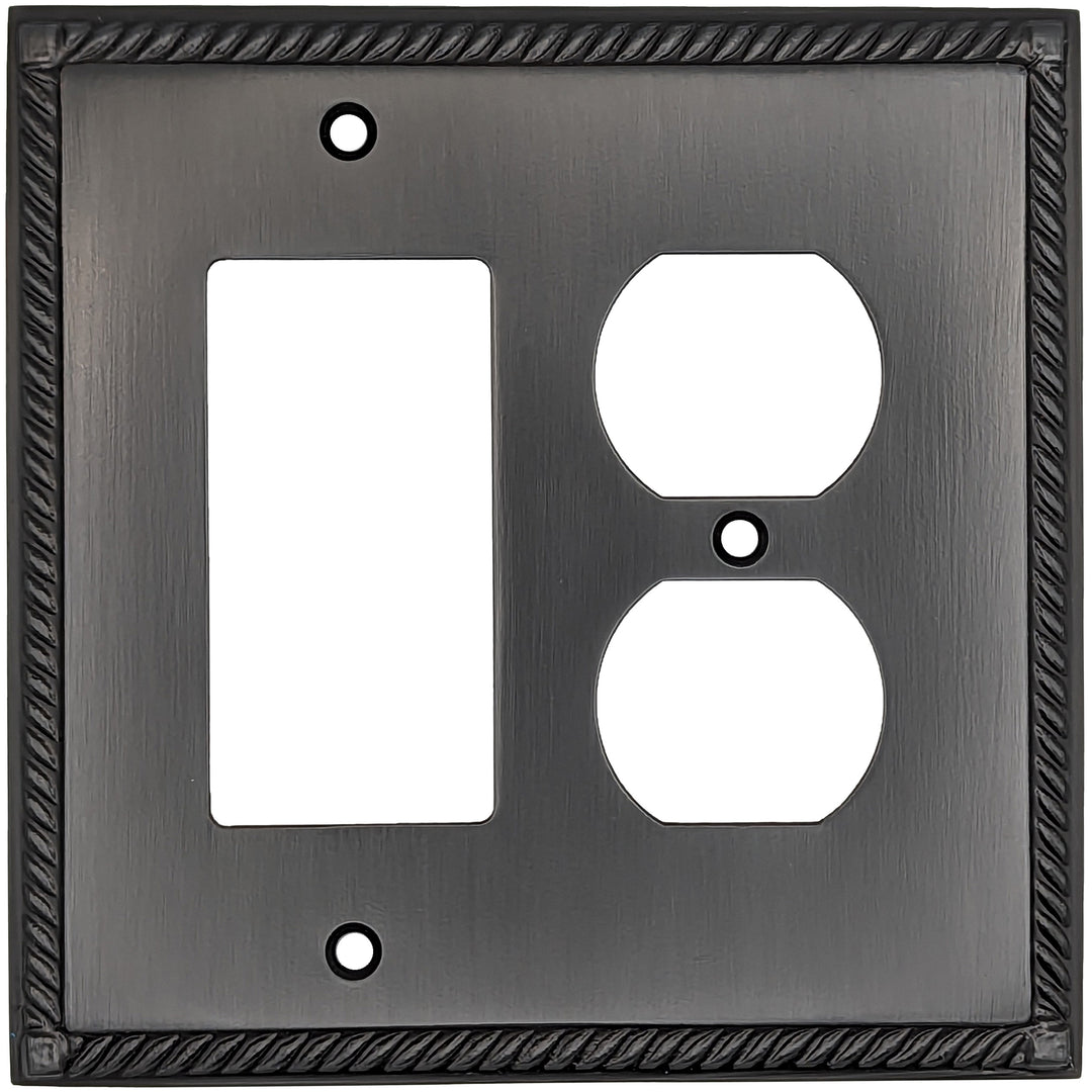 English Georgian Roped Wall Plate (Several Finishes Available)