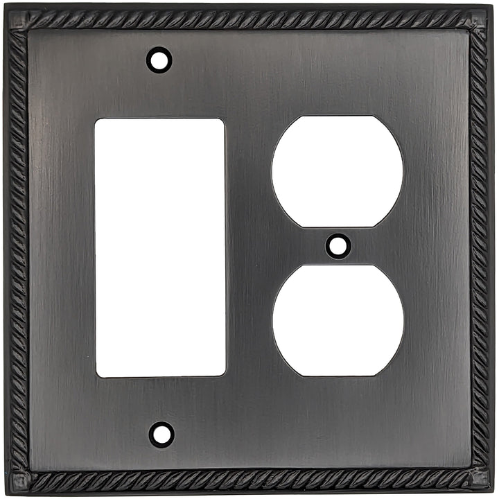 English Georgian Roped Wall Plate (Several Finishes Available)