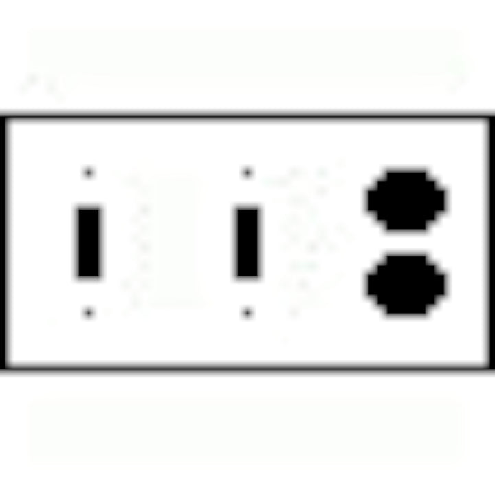 Bamboo Style Wall Plate (Matte Nickel Finish)