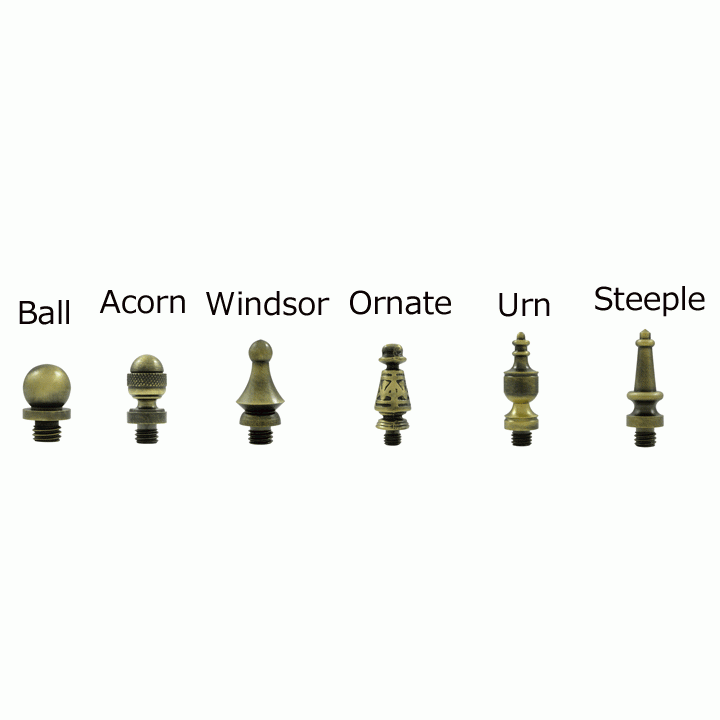 3 Inch x 2 Inch Solid Brass Cabinet Hinges (Antique Brass Finish) DELTANA