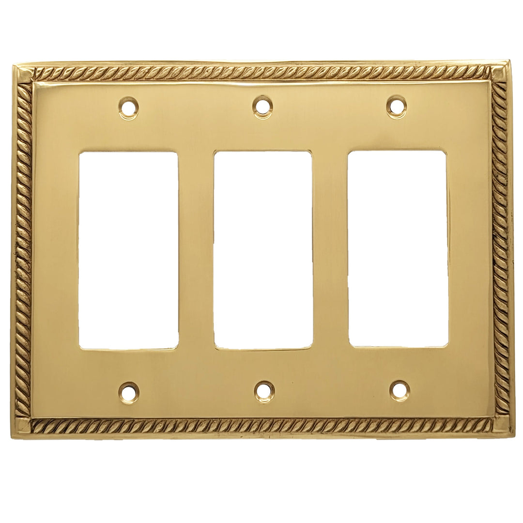 English Georgian Roped Wall Plate (Several Finishes Available)