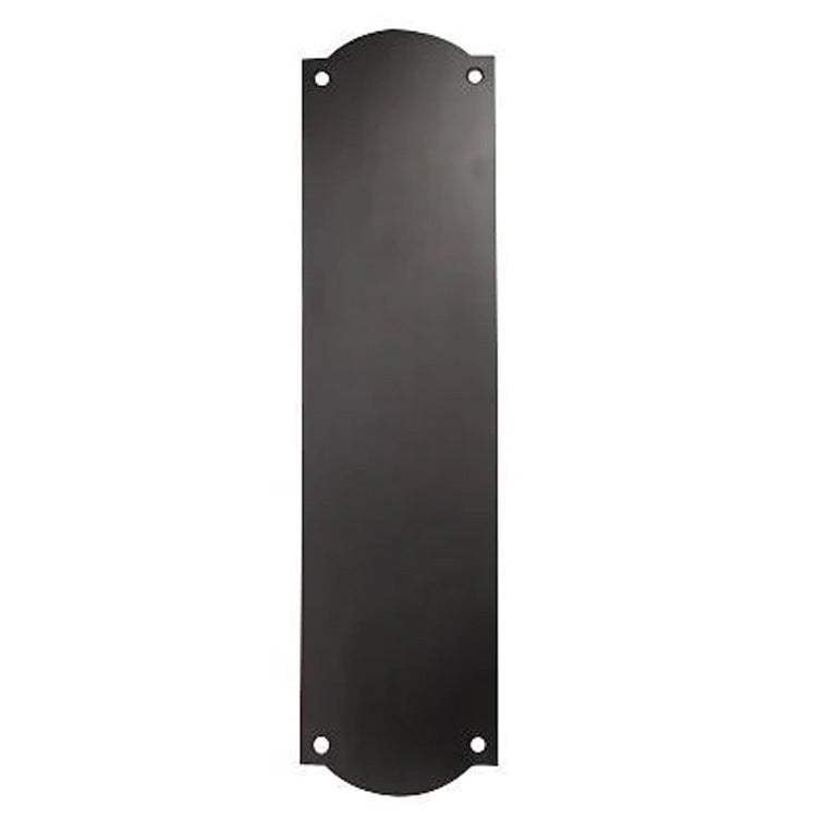 12 Inch Solid Brass Oval Push Plate COPPER MOUNTAIN HARDWARE