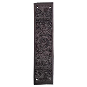 11 1/4 Inch Eastlake Solid Brass Push Plate COPPER MOUNTAIN HARDWARE