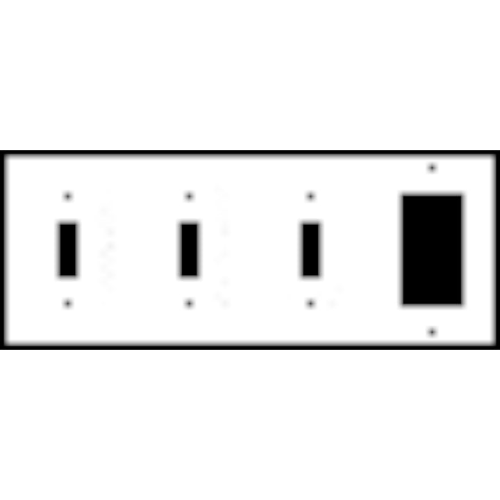 Bamboo Style Wall Plate (Matte Nickel Finish)