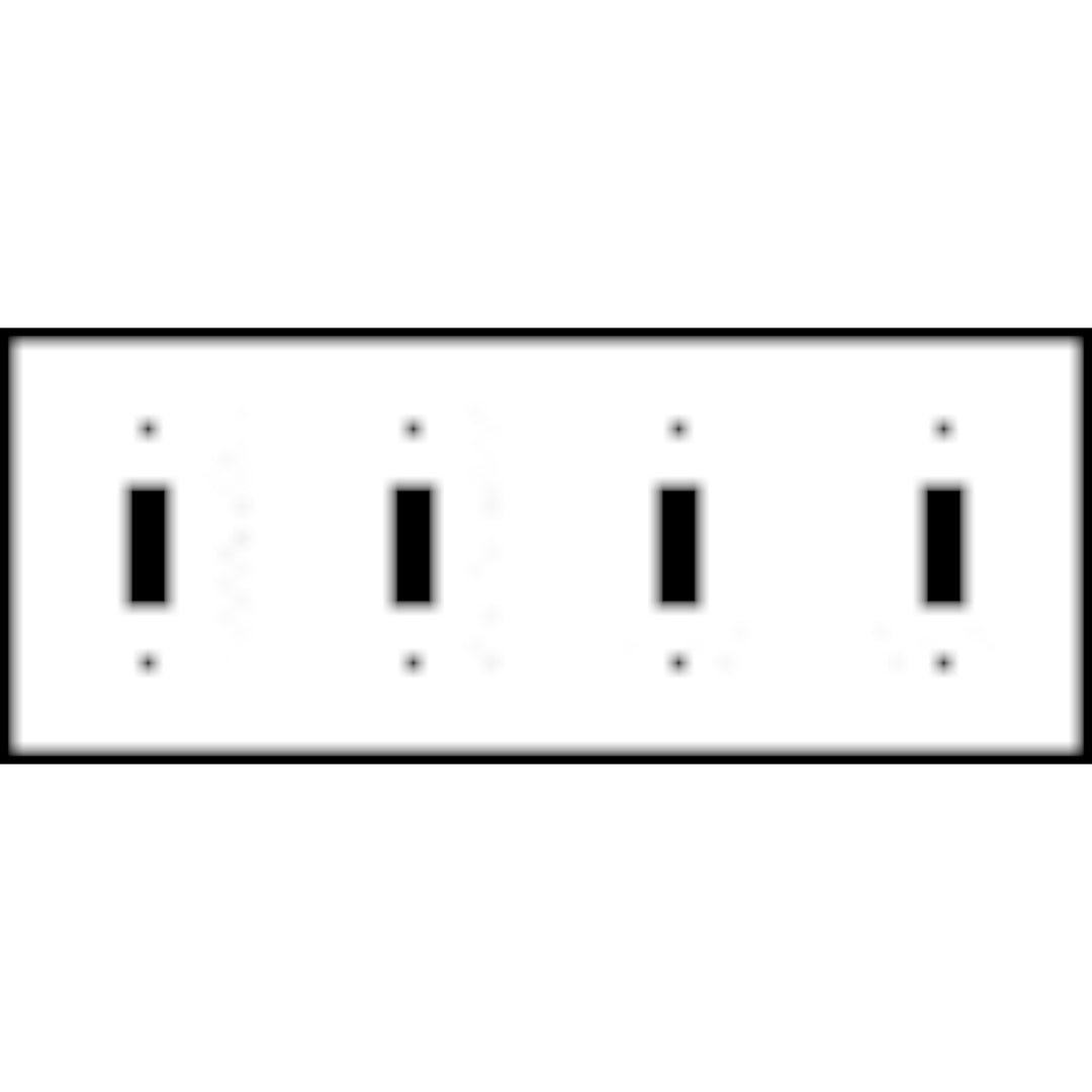 Bamboo Style Wall Plate (Bright Nickel Finish)