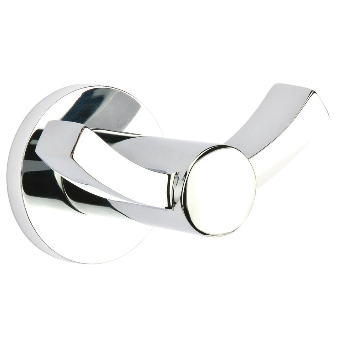Modern Brass Double Hook with Rosette (Several Finishes Available) EMTEK