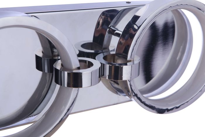 Antique Hardware Context 4 Light LED Vanity in Chrome Bath and Vanity