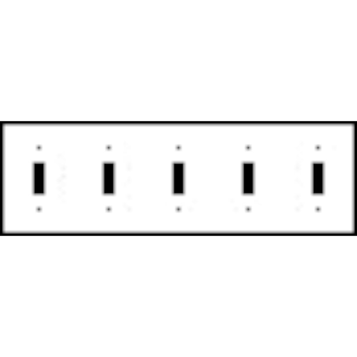 Bamboo Style Wall Plate (Matte Nickel Finish)