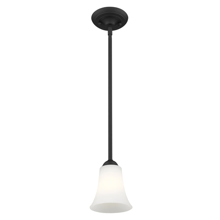 1 Light Black Single Pendant Pendant Livex