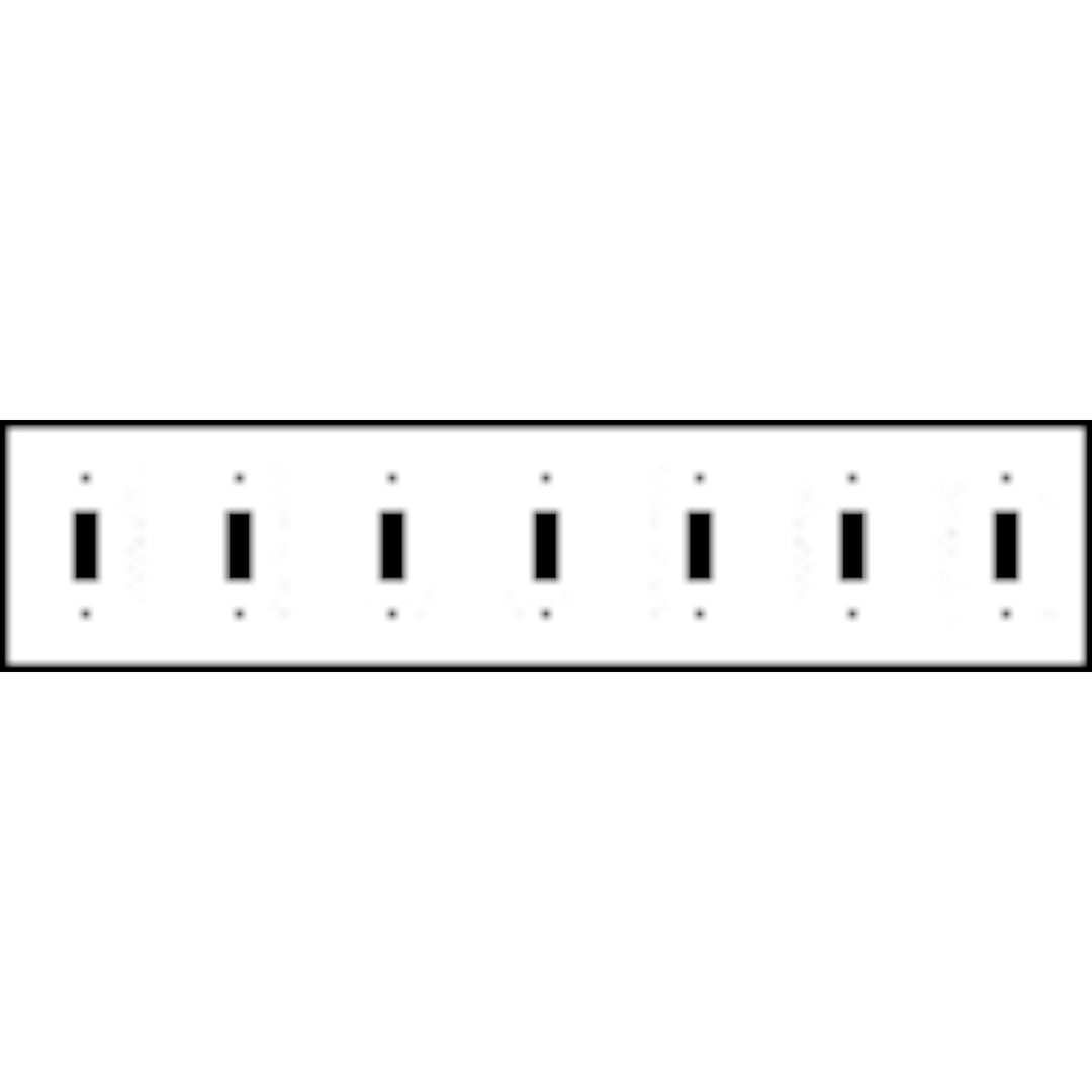 Bamboo Style Wall Plate (Bright Nickel Finish)