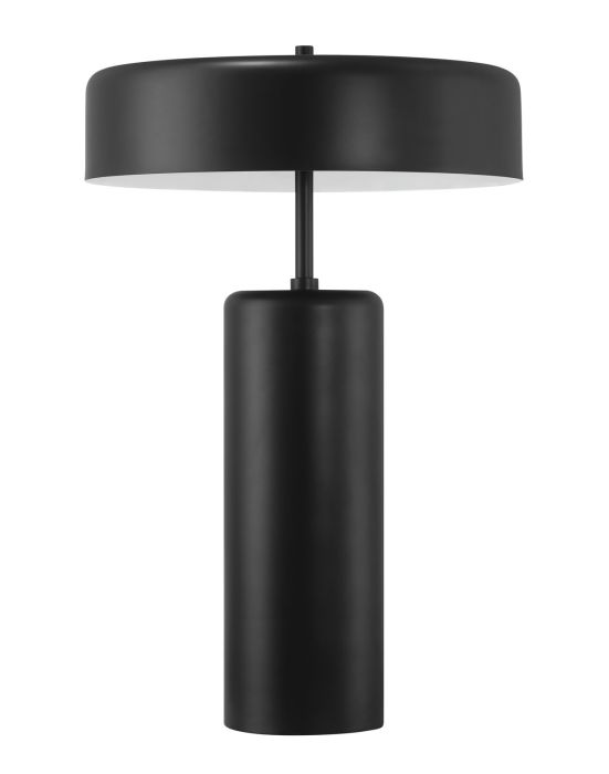 ##Antique Hardware## 3 Light Table Lamp in Flat Black