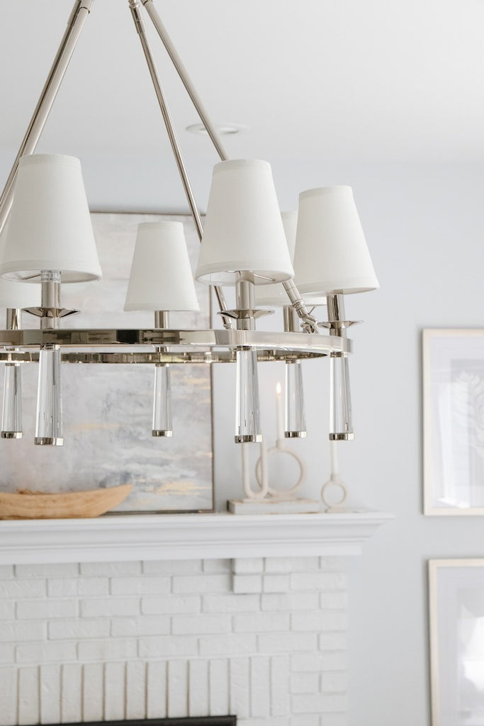 Crystorama Crystorama Baxter 8 Light Polished Nickel Chandelier