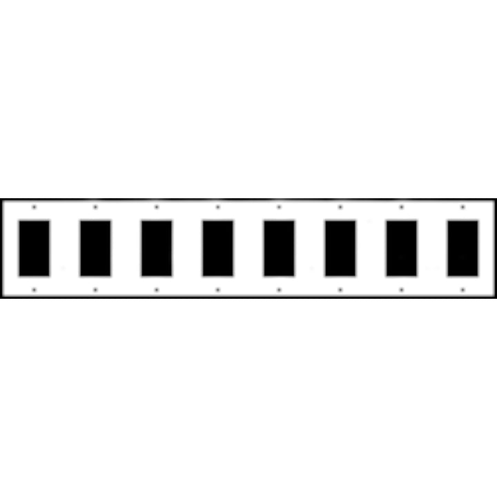 Bamboo Style Wall Plate (Rust Finish)