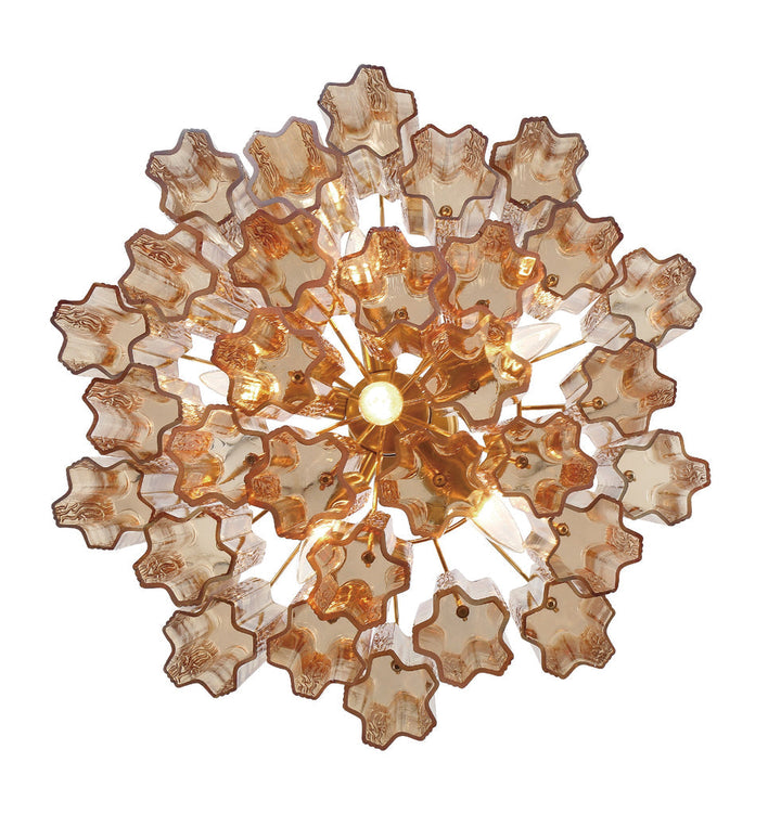 Crystorama Crystorama Addis 6 Light Aged Brass Chandelier