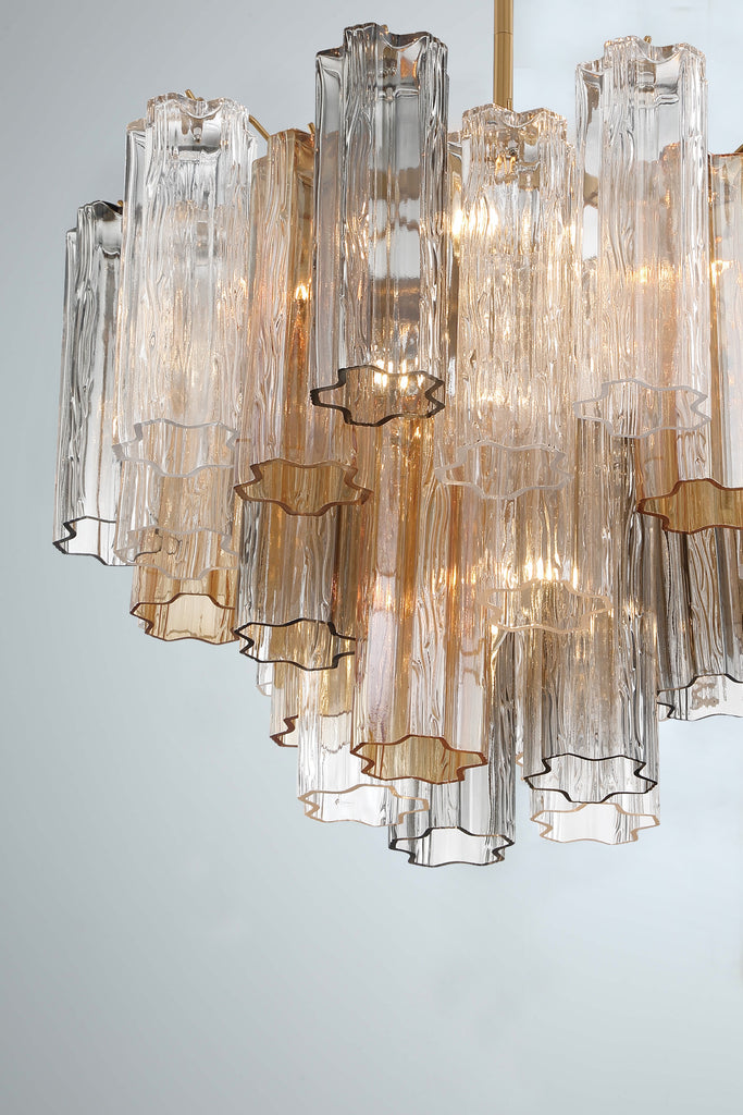 Crystorama Crystorama Addis 6 Light Aged Brass Chandelier