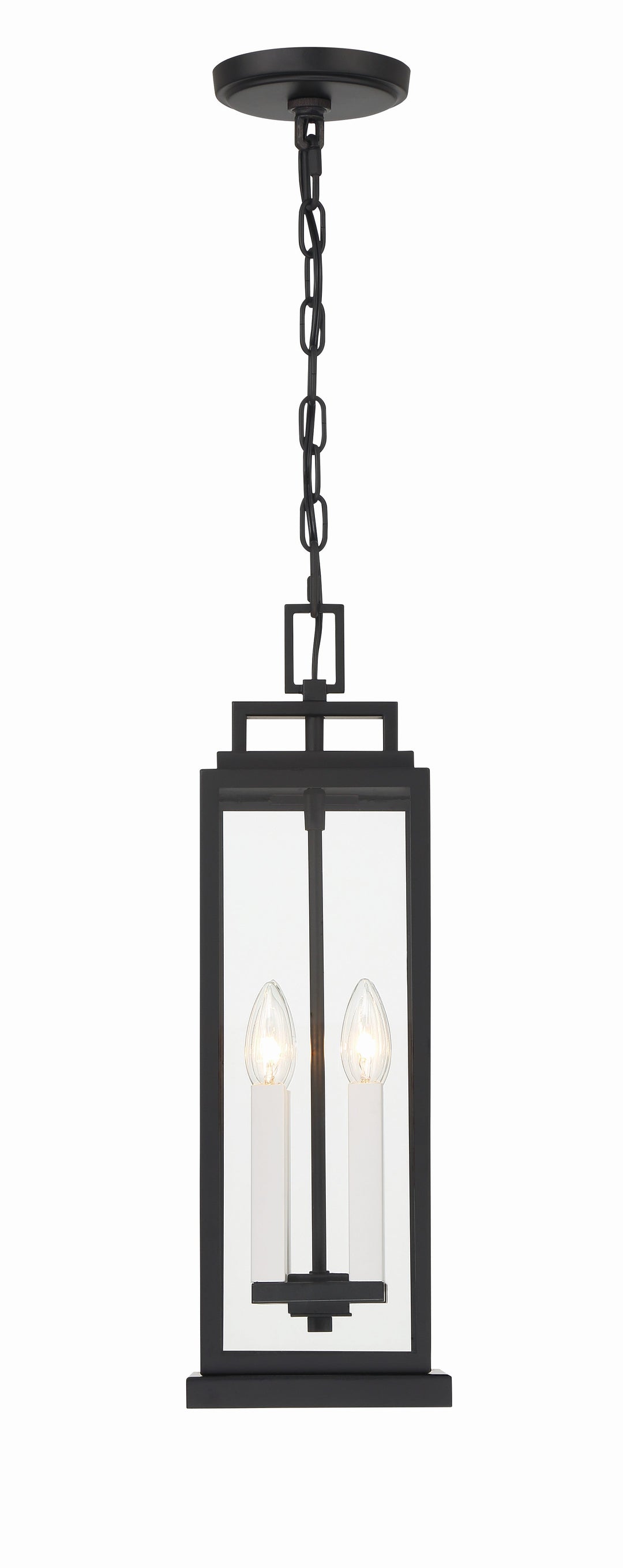Crystorama Crystorama Aspen 4 Light Matte Black Outdoor Pendant