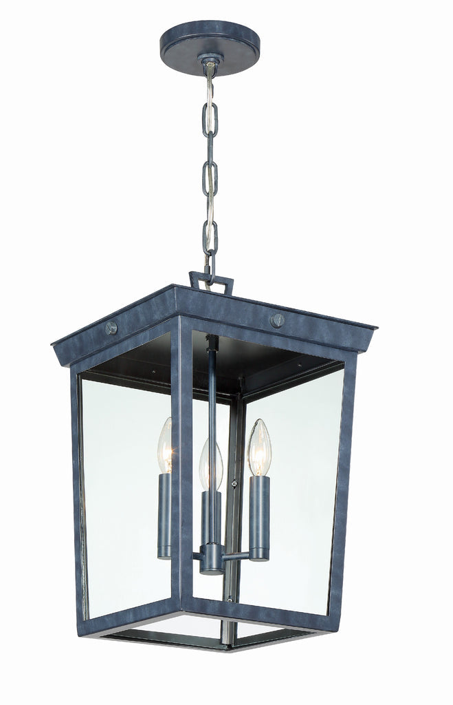 Crystorama Crystorama Belmont 3 Light Graphite Outdoor Pendant