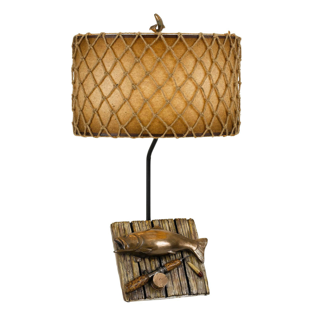 150W FISHING RESIN TABLE LAMP Cal Lighting