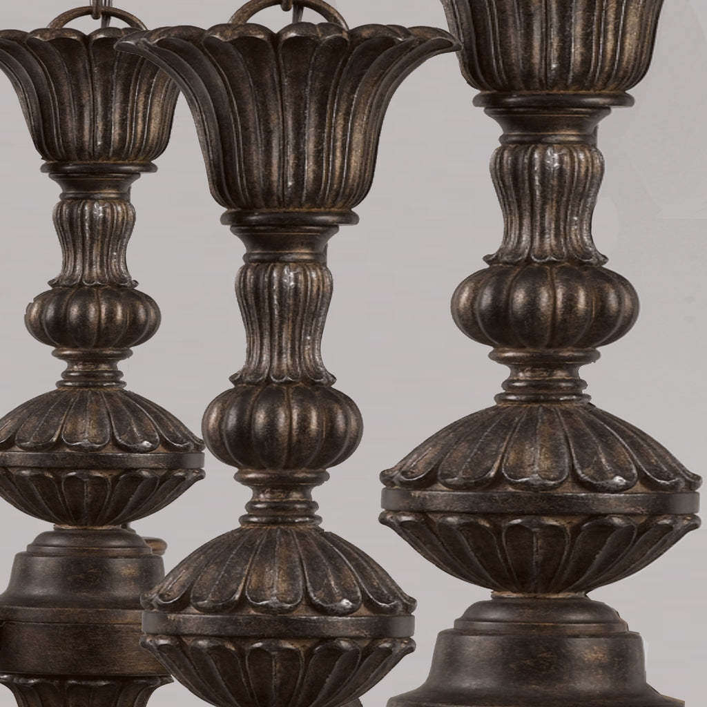 Crystorama Crystorama Norwalk 6 Light Spectra Crystal Bronze Umber Chandelier