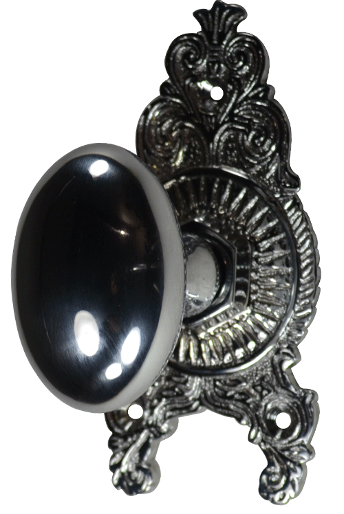 COPPER MOUNTAIN HARDWARE Solid Brass Egg Ornate Victorian Door Knob Set in Several Finishes