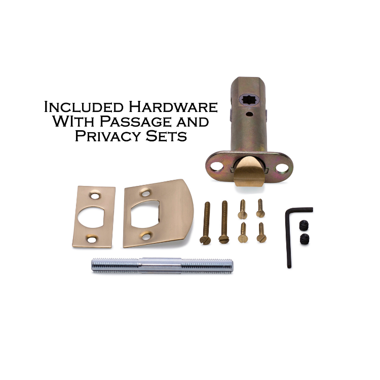 L'Enfant Backplate Door Set with Octagon Crystal Door Knobs (Several Finishes Available) COPPER MOUNTAIN HARDWARE