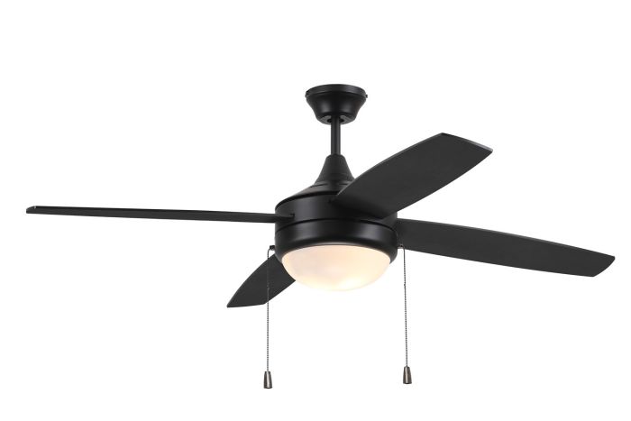 ##Antique Hardware## 52" Phaze Energy Star 4 in Flat Black w/ Flat Black/Greywood Blades