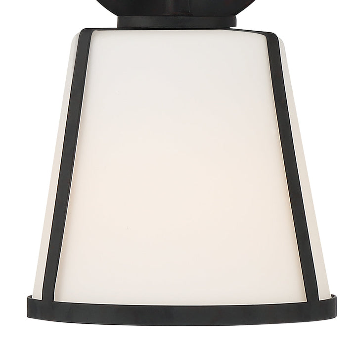 Crystorama Crystorama Fulton 1 Light Black Bathroom Vanity