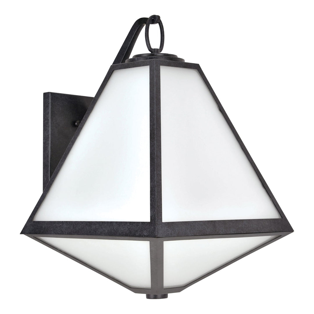 Crystorama Crystorama Brian Patrick Flynn Glacier 3 Light Black Charcoal Outdoor Sconce
