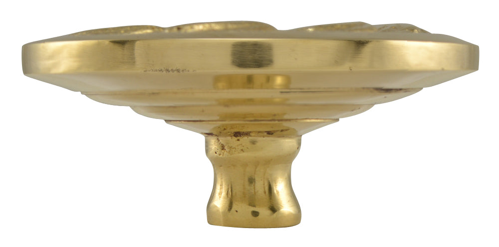 COPPER MOUNTAIN HARDWARE Solid Brass Round Ocean Waves Cabinet & Furniture Knob