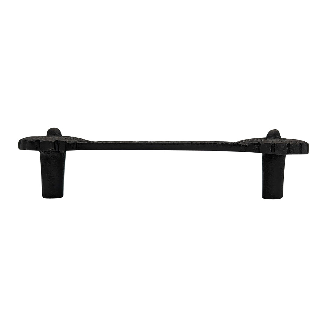4 1/4 Inch Overall (3 3/8 Inch c-c) Solid Brass Unique Circle Pull Handle COPPER MOUNTAIN HARDWARE