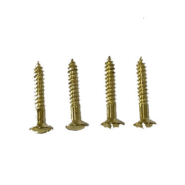 COPPER MOUNTAIN HARDWARE Pair of 3/4 Inch Solid Brass Wood Screws