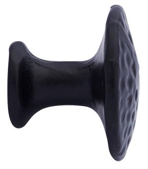 1 3/8 Inch Solid Iron Flat Hammered Rustic Cabinet & Furniture Knob COPPER MOUNTAIN HARDWARE