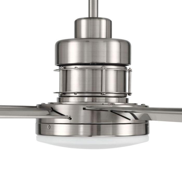 ##Antique Hardware## 80" Mondo in Brushed Polished Nickel w/ Brushed Nickel Blades
