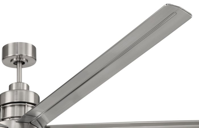 ##Antique Hardware## 80" Mondo in Brushed Polished Nickel w/ Brushed Nickel Blades