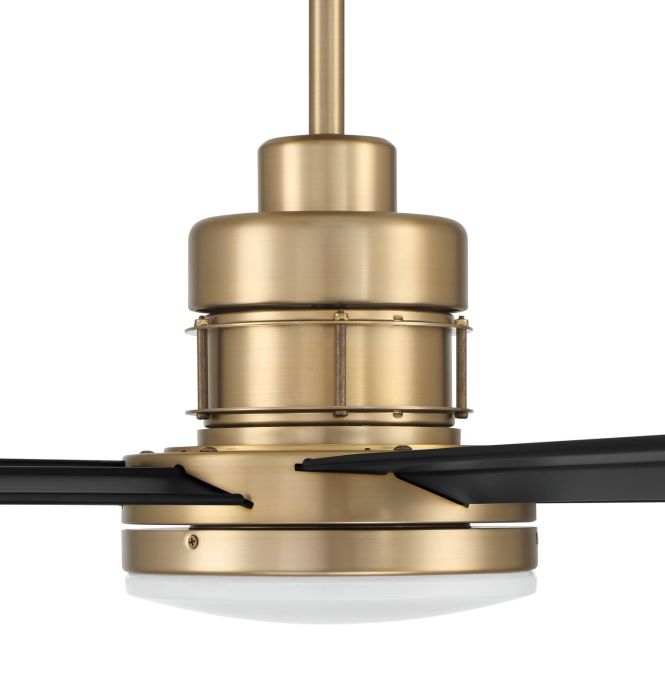 ##Antique Hardware## 80" Mondo in Satin Brass w/ Flat Black Blades