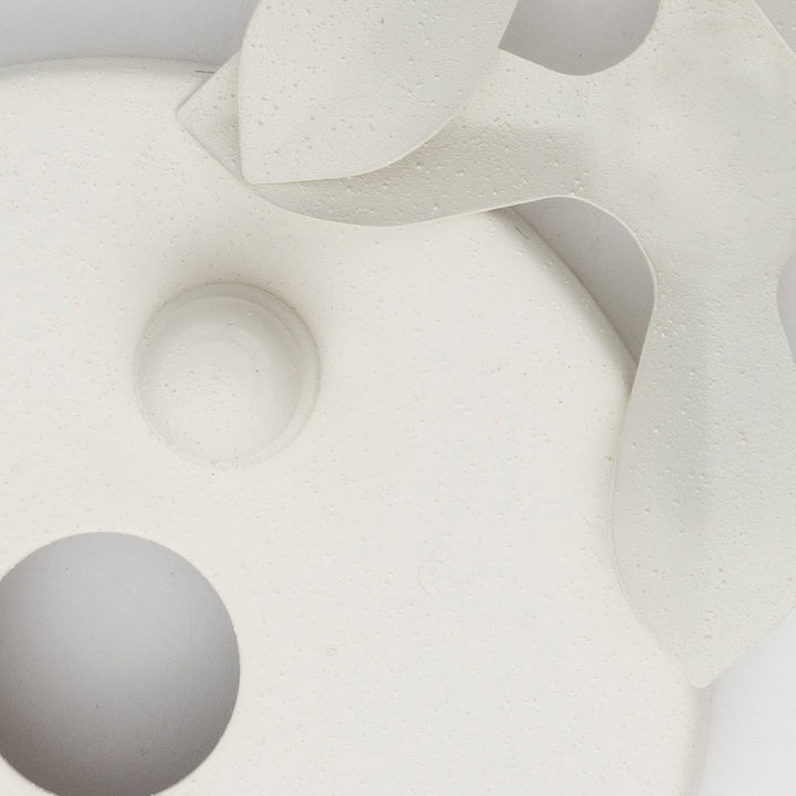 Broche 6 Light Matte White Semi Flush Mount Crystorama