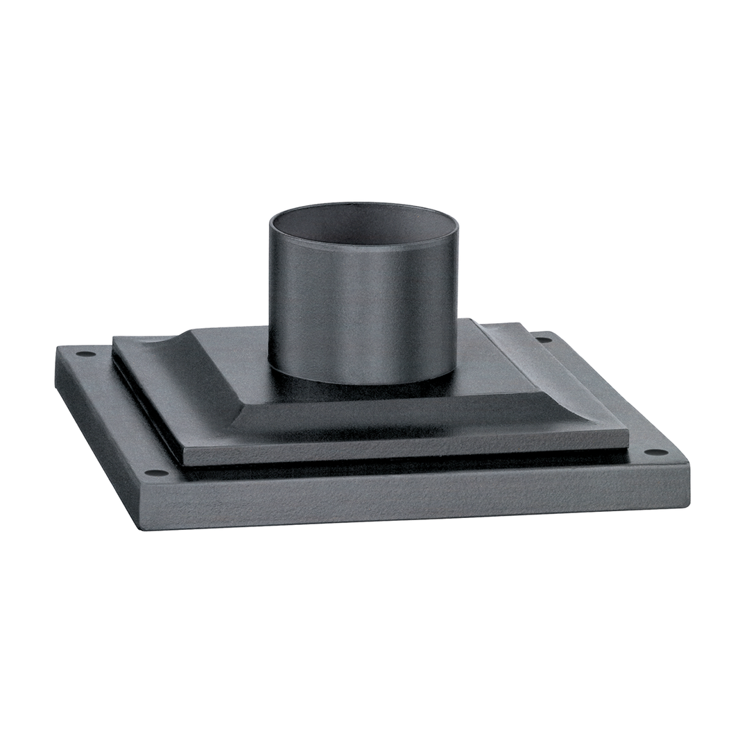 Weathered Zinc Square Pier Mount Troy Lighting