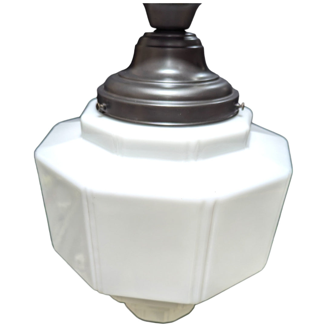 19 1/2 Inch Manhattan Skyscraper Grandeur Style Semi-Flush Mount Light (Black Bronze Finish) COPPER MOUNTAIN HARDWARE