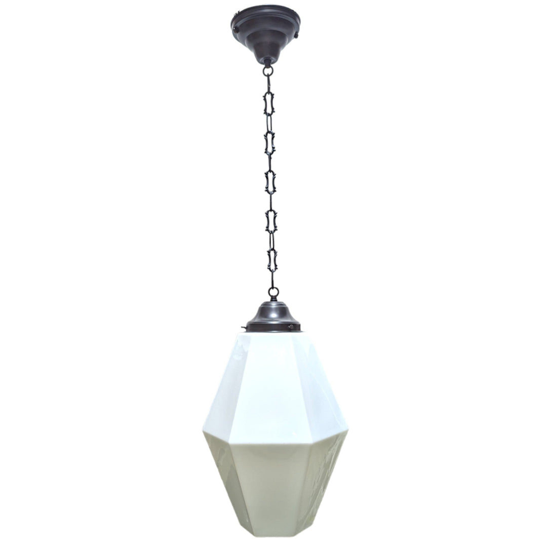 38 1/2 Inch Manhattan Skyscraper Prism Style Chain Light (Black Bronze Finish) COPPER MOUNTAIN HARDWARE