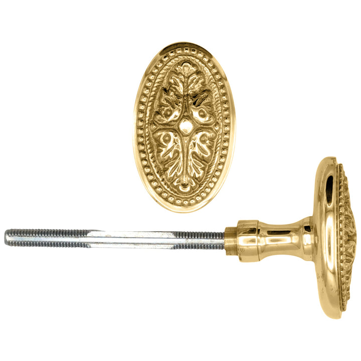 Avalon Oval Solid Brass Spare Door Knob Set (Several Finishes Available) COPPER MOUNTAIN HARDWARE