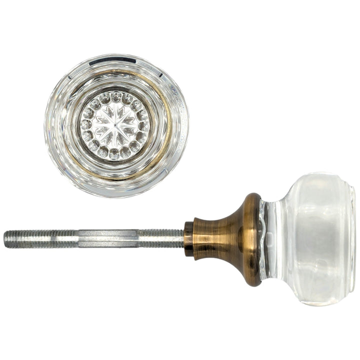 Round Crystal Spare Door Knob Set (Several Finishes Available) COPPER MOUNTAIN HARDWARE