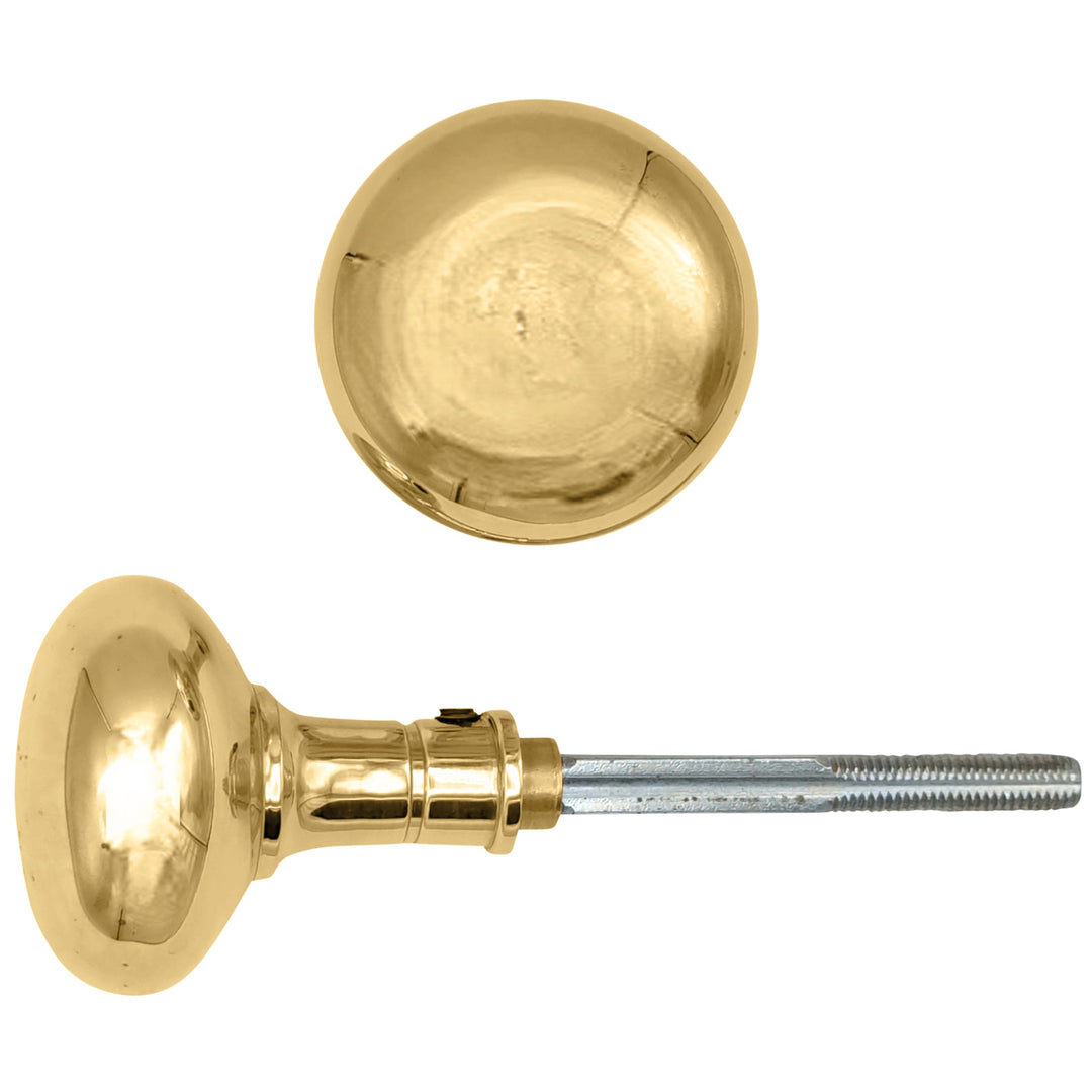 COPPER MOUNTAIN HARDWARE Solid Brass Round Spare Door Knob Set