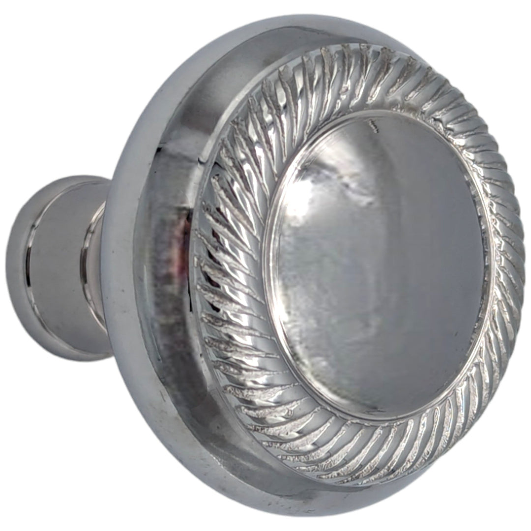 Georgian Roped Solid Brass Spare Door Knob Set (Several Finishes Available) COPPER MOUNTAIN HARDWARE