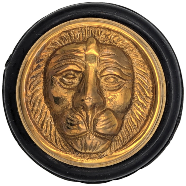Lion Head Brass Floor Mount Door Stop (Several Finishes Available) COPPER MOUNTAIN HARDWARE