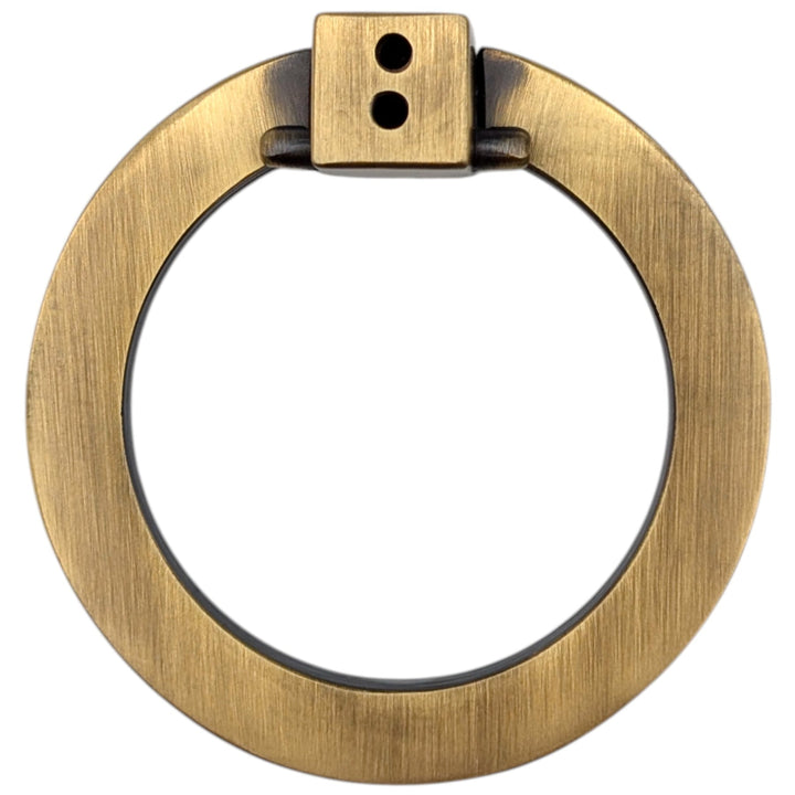 3 Inch Mission Style Solid Brass Drawer Ring Pull (Several Finishes Available)
