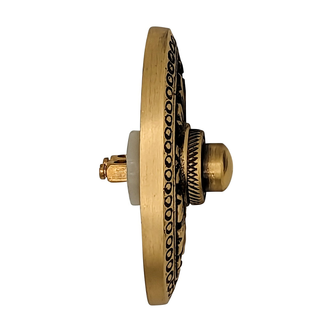 Brass Doorbell Push Button Avalon Style COPPER MOUNTAIN HARDWARE