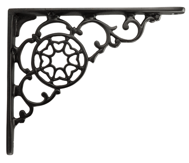 6 3/4 Inch Solid Brass Star Shape Shelf Bracket COPPER MOUNTAIN HARDWARE